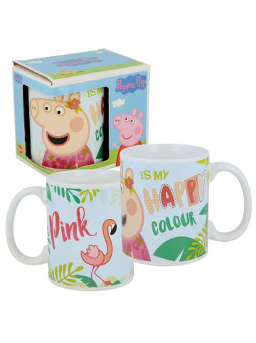 Peppa Pig Keramik Tasse Flamingo | Peppa Pig | 325 ml Henkel-Becher Geschenkbox