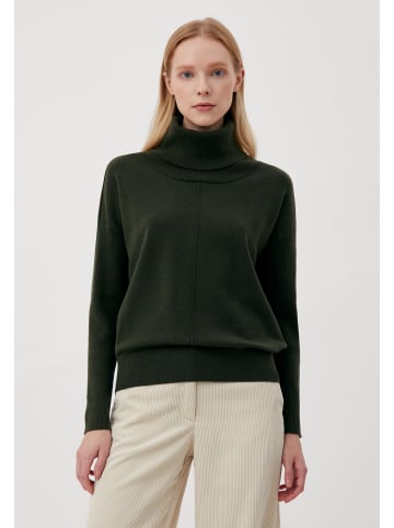 Finn Flare Langarmpullover Basic in dark green