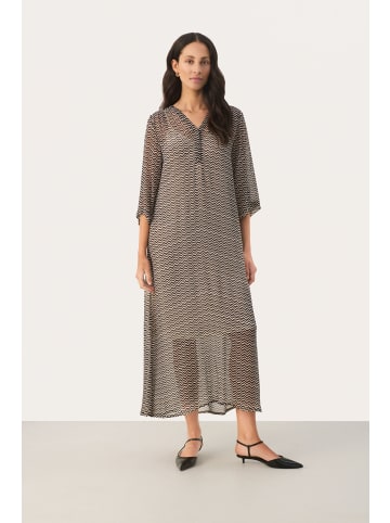 PART TWO Kleid BeritPW in Small Black Zig Zag print