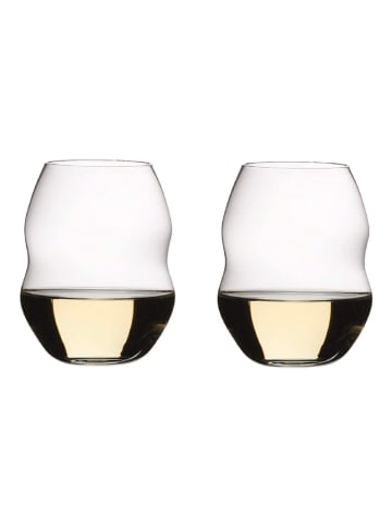 Riedel (Gläser) 2 er-Set Swirl Weißweingläser in Transparent