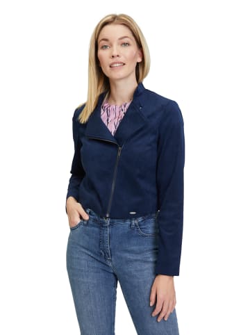 BETTY & CO Bolero-Jacke mit Stehkragen in Navy Blue