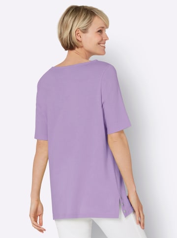 Sieh an! Kurzarmshirt in lavendel