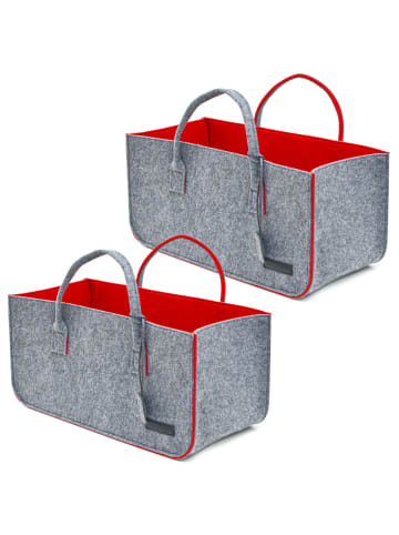 DuneDesign Filztasche Telora (2er Set) in rot