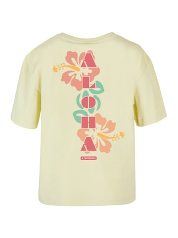 F4NT4STIC Everyday T-Shirt PLUS SIZE Aloha in softyellow