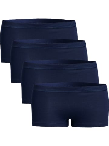 Con-ta Baumwolle, Feinripp Pants 4er-Pack in marine