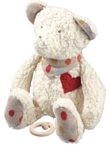 Efie Spieluhr Teddy, GOTS, Made in Germany, Größe: ca. 24 cm, Mozarts Wiegenlied