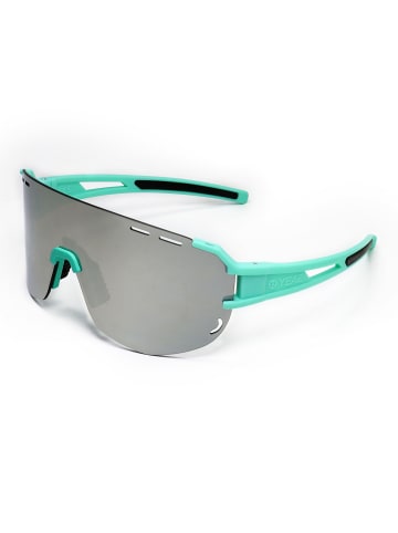 YEAZ SUNGLOW Sport-Sonnenbrille Pink in grün / silber
