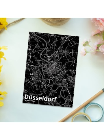 Mr. & Mrs. Panda Postkarte Düsseldorf mit Spruch in Keine Angabe