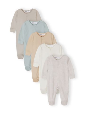 Minoti 5-er Pack Strampler NOSBABYPACK5 in Beige