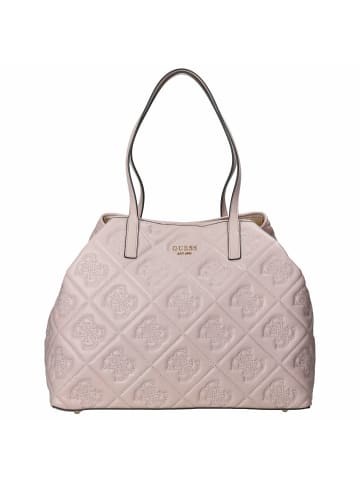 Guess Vikky II - Shopper L mit herausnehmbarer Pouch 40 cm in light beige logo