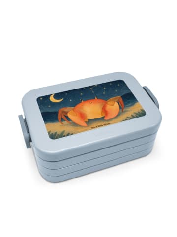 Mr. & Mrs. Panda Bento Box Sternzeichen Krebs Design ohne Spruch in Blau Pastell
