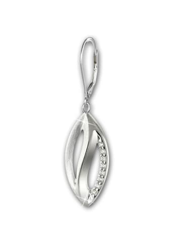 SilberDream Ohrringe Silber 925 Sterling Silber geteiltes Blatt Ohrhänger