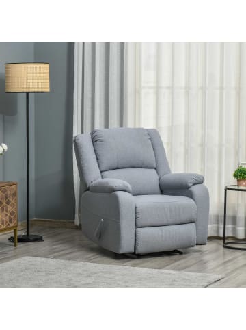 HOMCOM Relaxsessel-87L x 96B x 98H cm-Hellgrau