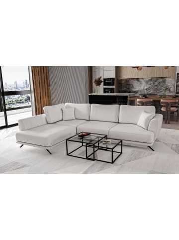 MF Design Lardo Recamiere Links in Grau -  (L) 191 x (B) 276 x (H) 90 cm