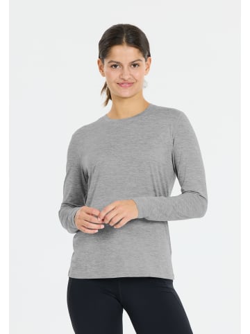 Endurance Langarmshirt Alvaly in 1005 Light Grey Melange