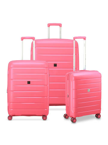 MODO by roncato Starlight 3.0 4 Rollen Kofferset 3-teilig mit Dehnfalte in coral pink