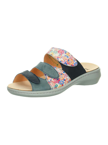 Think! Tieffußbett Pantolette CAMILLA DAMEN in Indigo/Kombi