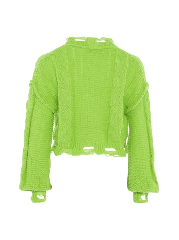 myMo Strickjacke in LIMETTE