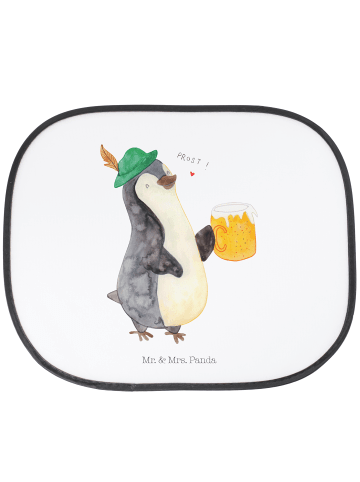 Mr. & Mrs. Panda Autosonnenschutz Pinguin Bier ohne Spruch in Weiß