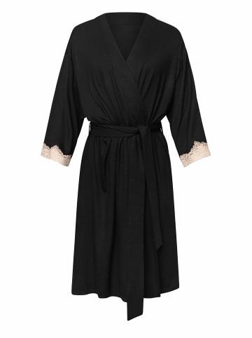 Lisca Morgenmantel - 100 cm in black