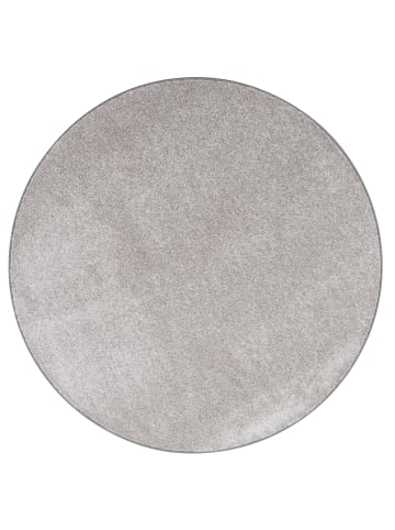 Snapstyle Luxus Soft Velours Teppich Shine Rund in Taupe