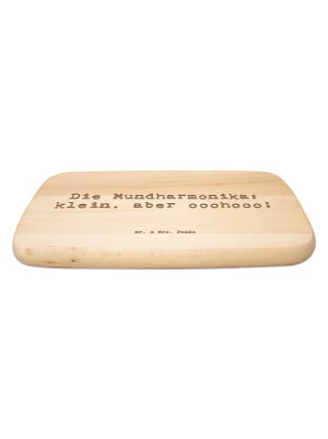 Mr. & Mrs. Panda Schneidebrett Holz Spruch Mundharmonika Ohooo m... in Transparent