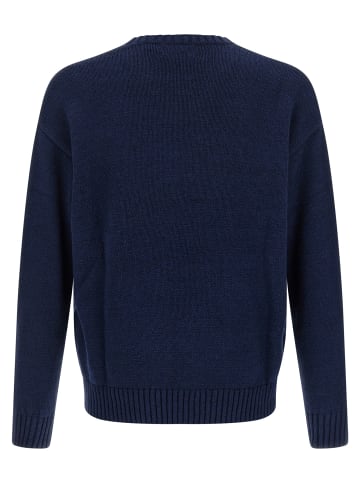 POLO RALPH LAUREN Blau Leinen Strickjacke