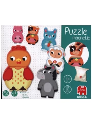 Jumbo Spiel - GOULA Magnetisches Holzpuzzle Bauernhof