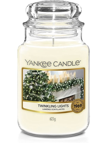 Yankee Candle Duftkerze Twinkling Lights Large Jar in Weiß