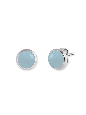 Engelsrufer  925 Sterling Silber, rhodiniert, Achat, Ohrstecker