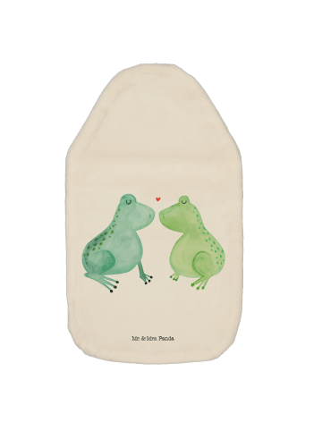 Mr. & Mrs. Panda Wärmflasche Frosch Liebe ohne Spruch in Weiß