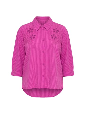 Ulla Popken Hemdbluse in fuchsia pink