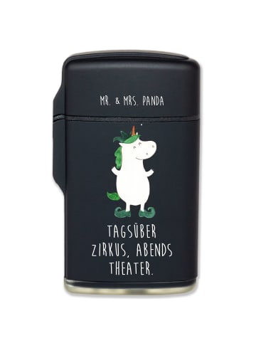 Mr. & Mrs. Panda Feuerzeug Einhorn Joker mit Spruch in Schwarz