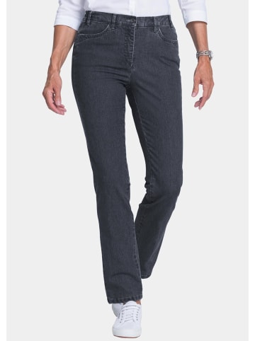 GOLDNER Jeanshose ANNA Edel geschmückte Jeanshose ANNA in dunkelblau