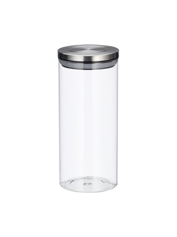 relaxdays 3x Vorratsglas in Transparent - 1,3 l