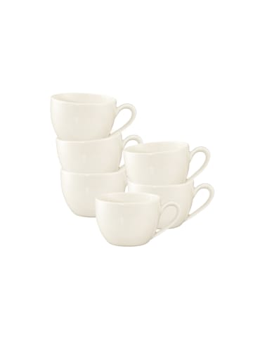 Seltmann Weiden 6er Set Espressotassen Savona Fine Diamond 110 ml creme in creme