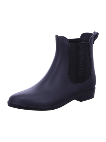 Scandi Regenstiefel Gefüttert in schwarz