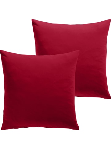 REDBEST Single-Jersey Kuschelkissenbezug 2er-Pack San Francisco in bordeaux