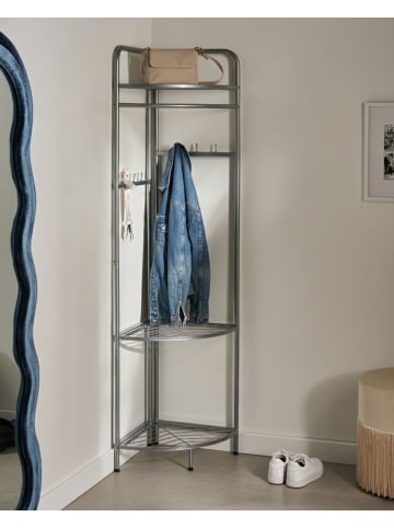 Beliani Kleiderständer LAWTON in Silber - (W) 53 x (H) 160 x (L) 37 cm