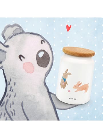 Mr. & Mrs. Panda zuckerdose Hasen Muschel ohne Spruch in Weiß