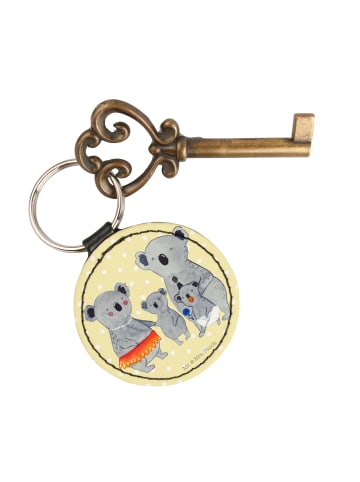 Mr. & Mrs. Panda Anhänger Koala Familie ohne Spruch in Gelb Pastell