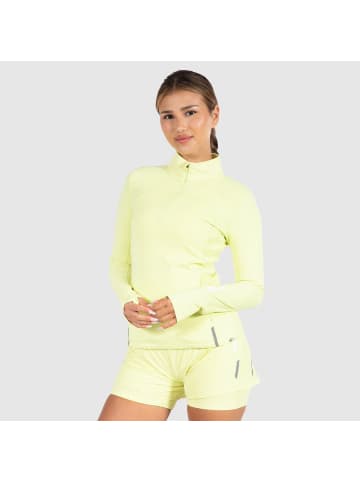 SMILODOX Trainingsjacke Half Zip Fastlane in Lime