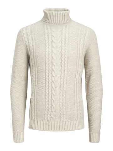Jack & Jones Rollkragenpullover in White Melange