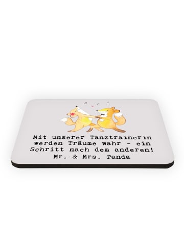 Mr. & Mrs. Panda magnet für kühlschrank Tanzen Trainerin mit Spruch in Grau Pastell