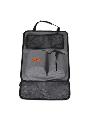 Cangaroo Organizer für Auto mit Taschen in grau