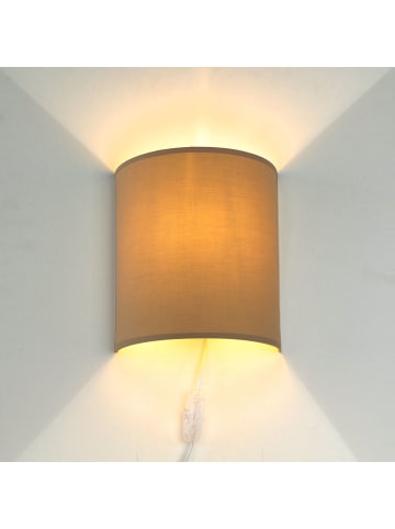 Licht-Erlebnisse Wandlampe in Kaffeebraun