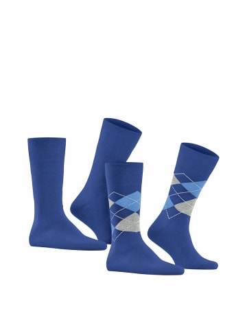 Burlington Socken 2er Pack in Blau (Night Blue)