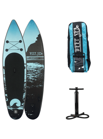 Deep Sea SUP Board Set Flow in Schwarz 300cm