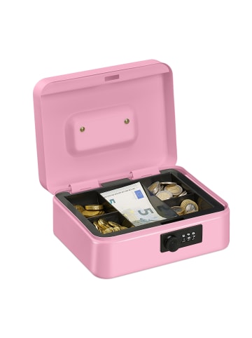 relaxdays Geldkassette in Pink