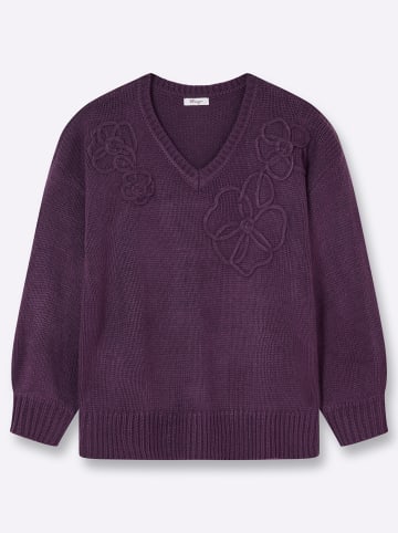 sheego Pullover in traube